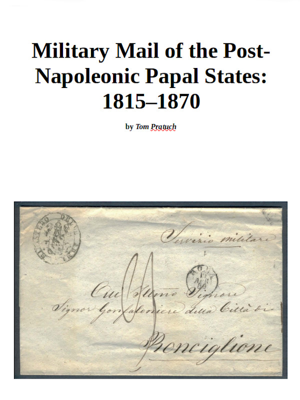 cover of exhibit on Papal States military postal history