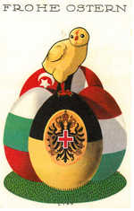 Chick on Country Flag eggs