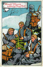Czech Language Four Soldiers Card