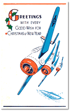 1943 New Year Greetinig Card - APO 928