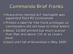 Commando Brief Franks
