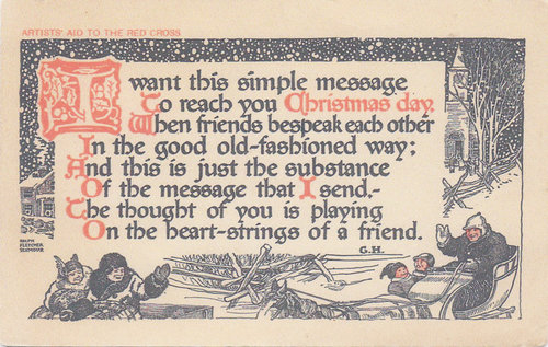 card: Christmas Poem 