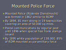 Mounted Police Force