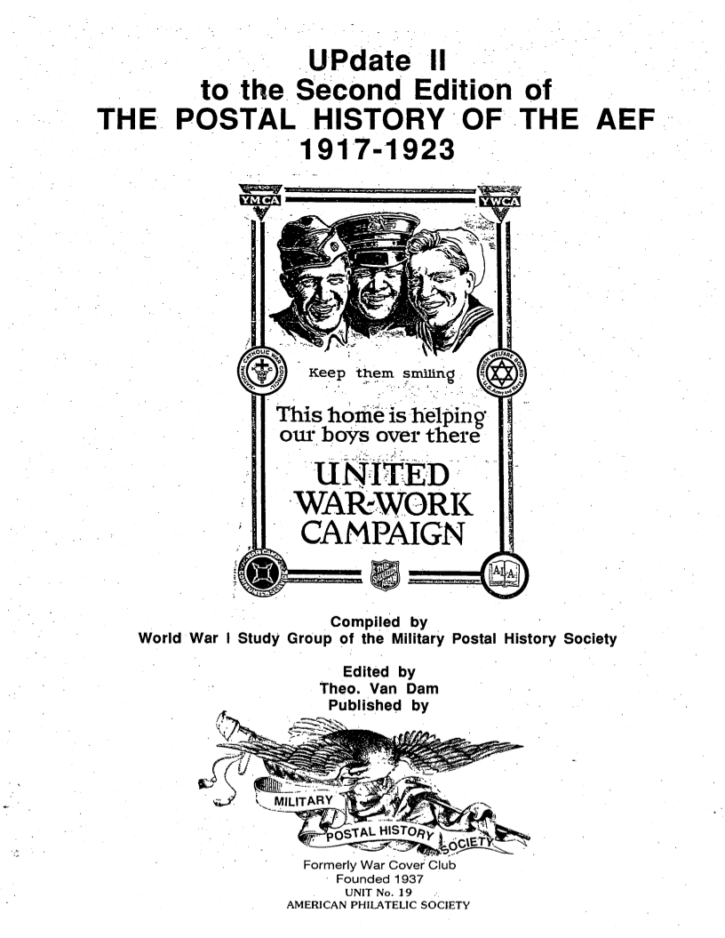 Updates to The Postal History of the AEF, 1917 - 1923, Second edition