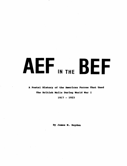 AEF in BEF