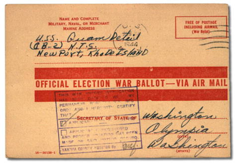 example ballot envelope